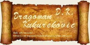 Dragoman Kukureković vizit kartica